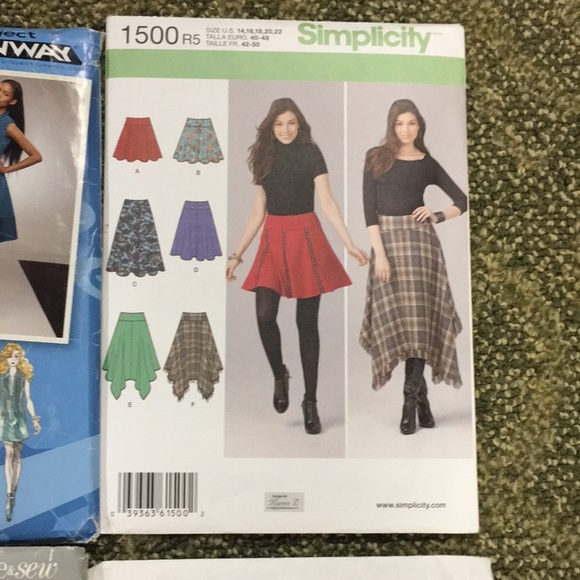 8 vintage 70-80s women's clothing sewing patterns sizes small- plus size - Picture 6 of 8